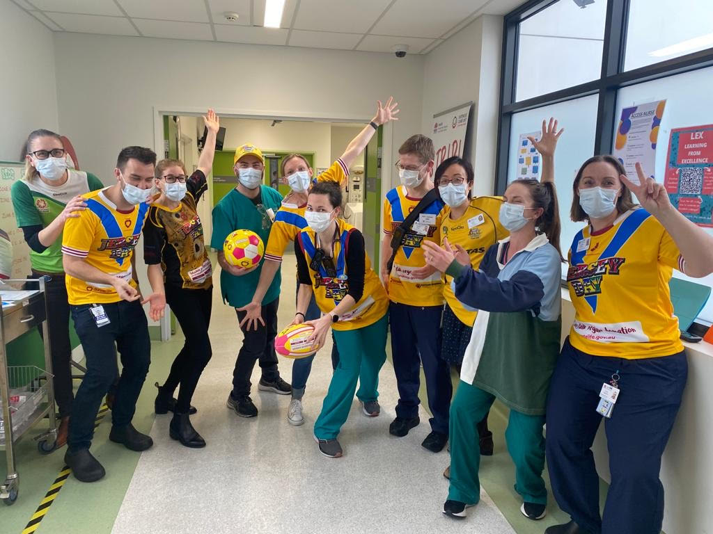 ICU staff at John Hunter Hospital get behind Jersey Day