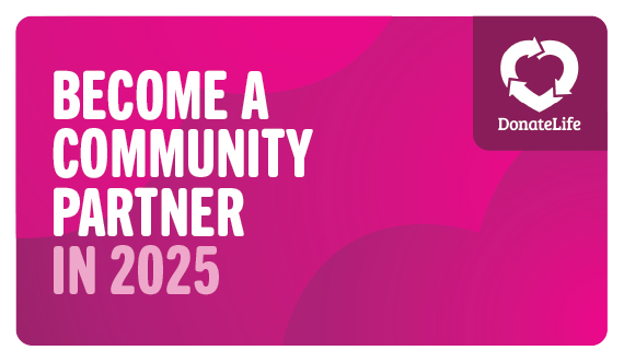 Become a DonateLife community partner in 2025