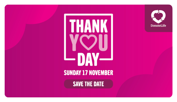 Show your thanks on Sunday 17 November 