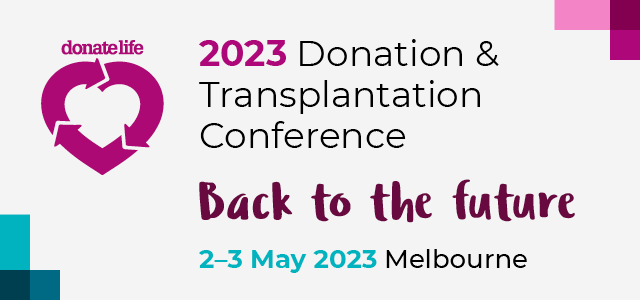 2023 Donation and Transplantation conference banner