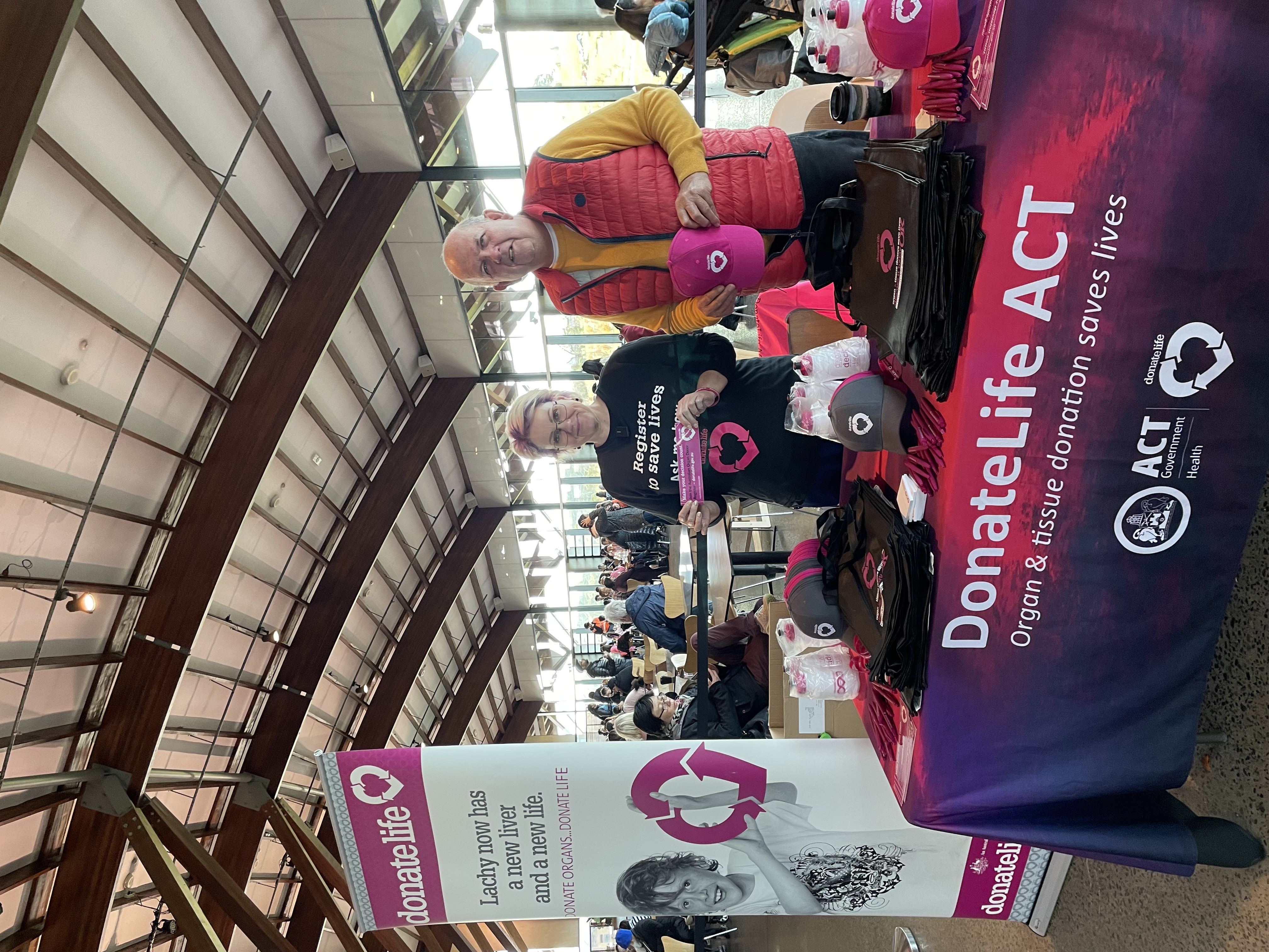 Photo of DonateLife stand at Reconciliation Day in Canberra