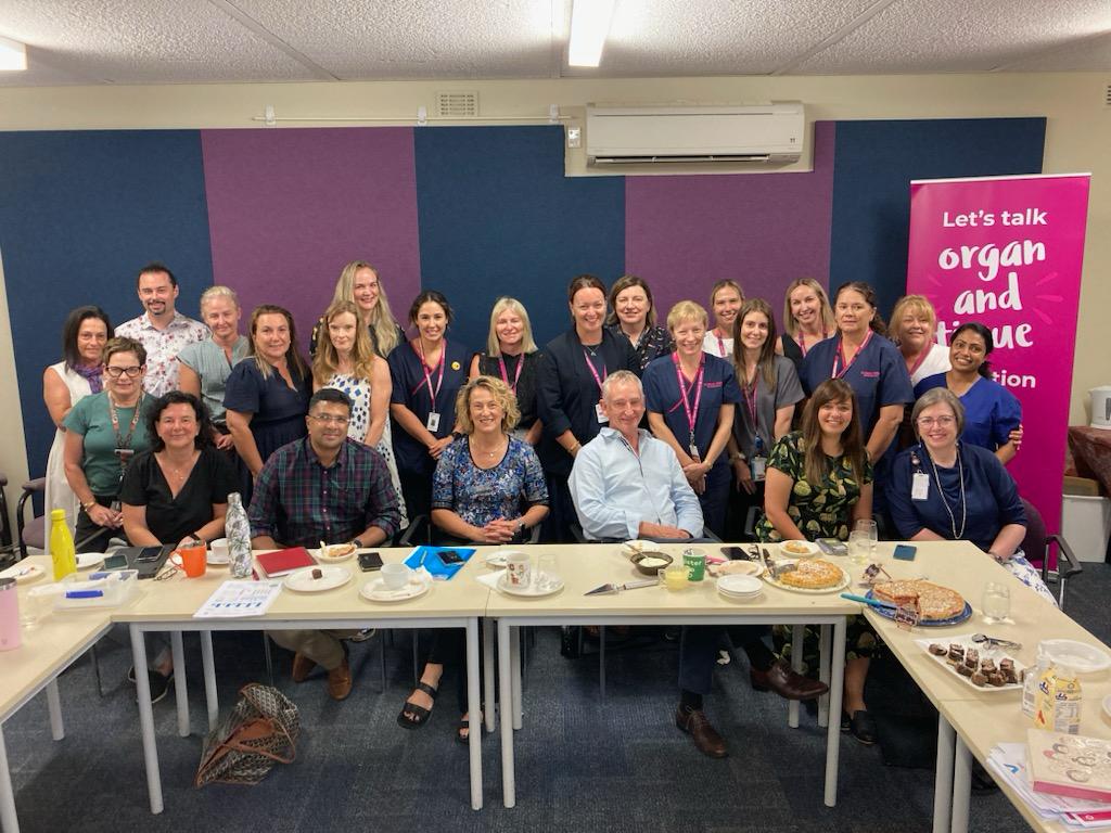 A group photo of DonateLife WA and OTA staff members. 