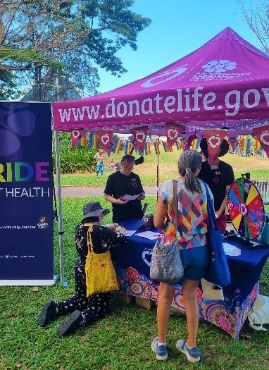 Photo of DonateLife staff at NT pride