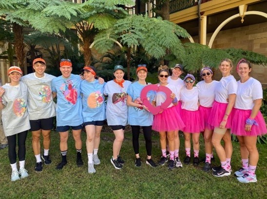 Photo of two PAH teams at the QLD amazing race event for DLW