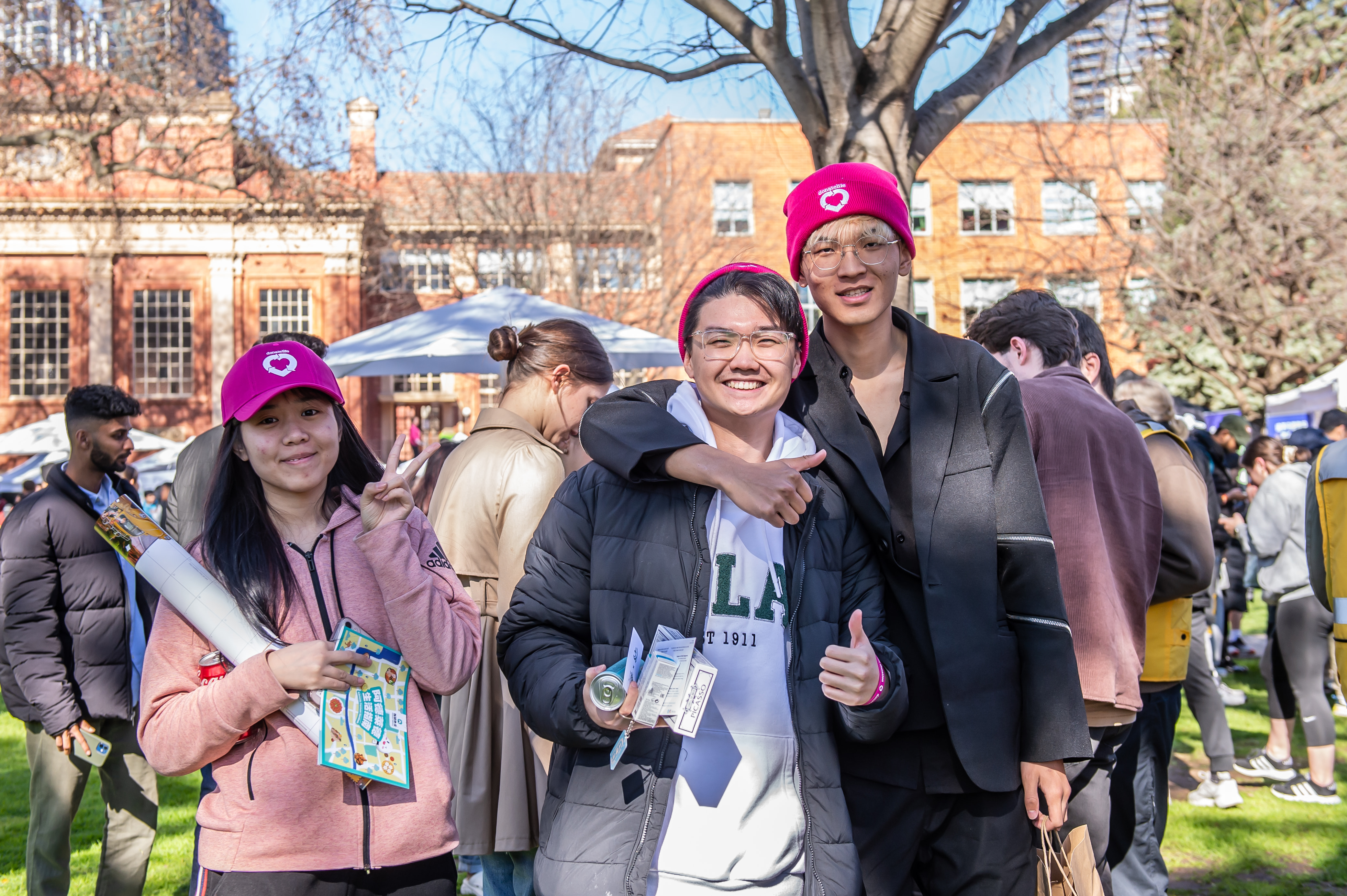 Photo of Adelaide University of students getting amongst it 