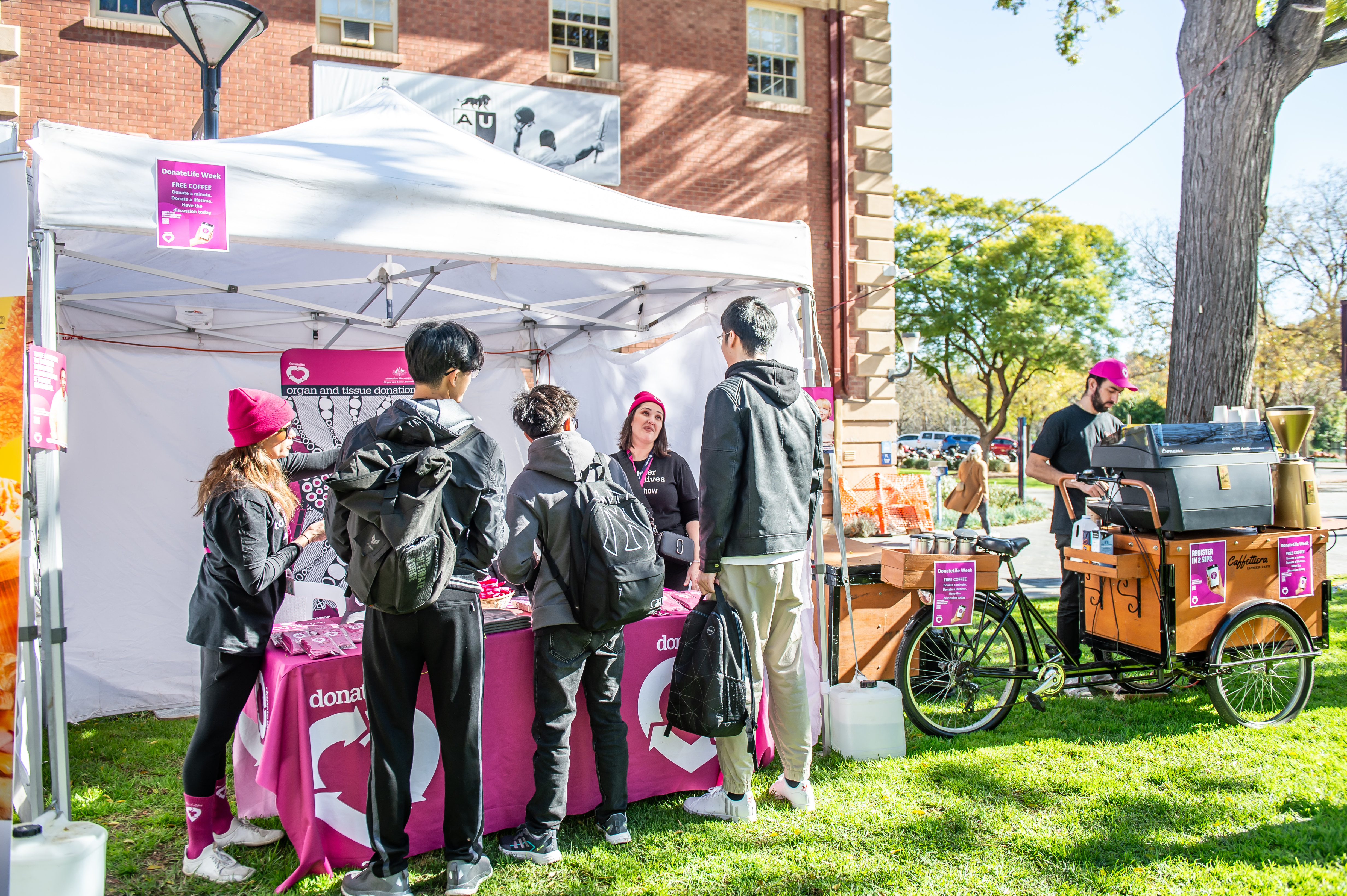 Photo of Adelaide University of students getting amongst it 