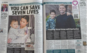 Save seven lives news story