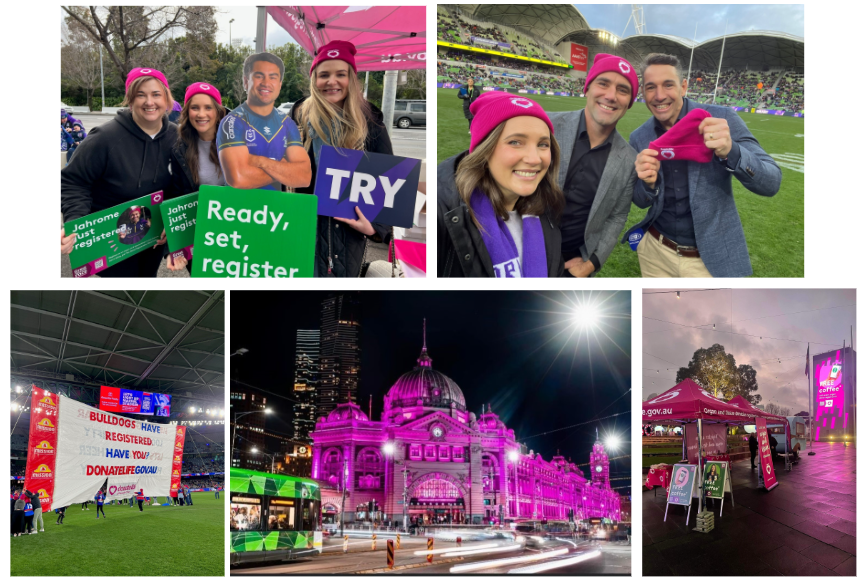 Collection of photos from DonateLife VIC