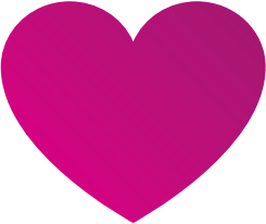 Light magenta coloured heart